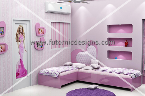 Barbie themed kids room